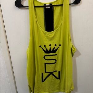 Green Tank Top Muscular Giants